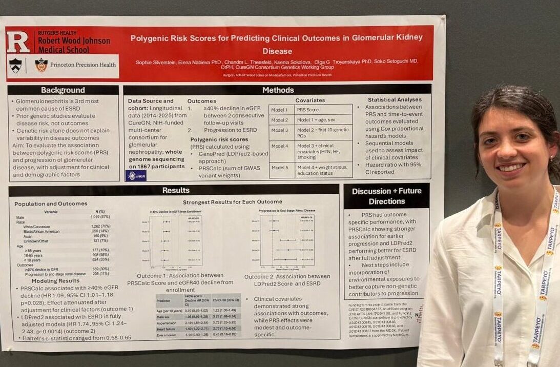 Sophie Silverstein with poster