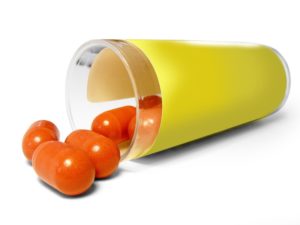 canva orange oval pills
